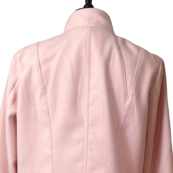 Chico’s Women’s Coat Moto Style Zip Front Jacket Pink Size 2 Women's Size M - Picture 9 of 14